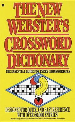 Cover image for The New Webster's Crossword Dictionary: The Essential Guide for Every Crossword Fan