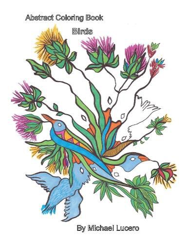 Cover image for Abstract Coloring Book Birds