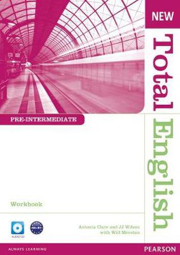 Cover image for New Total English Pre-Intermediate Workbook without Key and Audio CD Pack