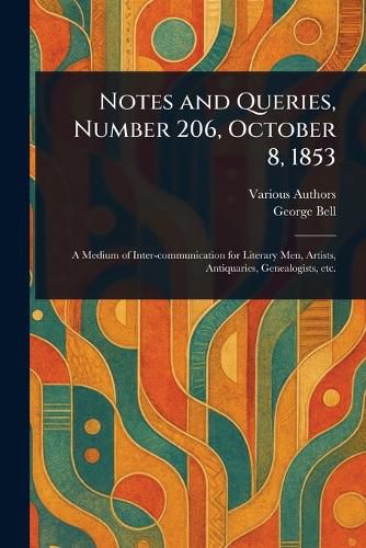 Cover image for Notes and Queries, Number 206, October 8, 1853