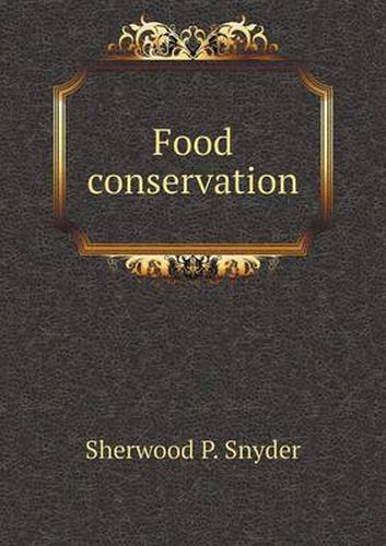 Cover image for Food conservation