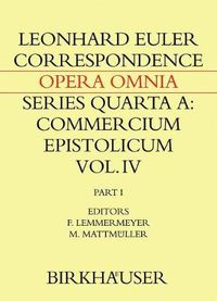 Cover image for Correspondence of Leonhard Euler with Christian Goldbach: Volume 1