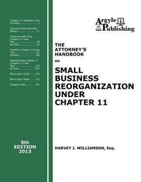 Cover image for The Attorney's Handbook on Small Business Reorganization Under Chapter 11 (2013)