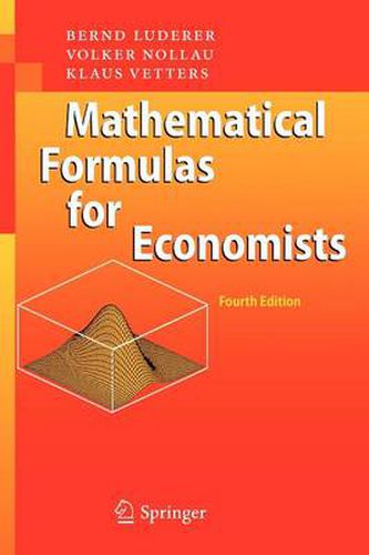 Cover image for Mathematical Formulas for Economists