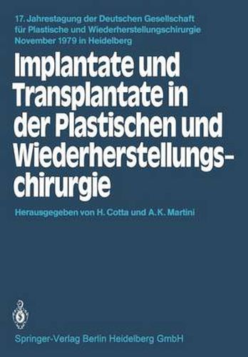 Cover image for Implantate und Transplantate in der Plastischen und Wiederherstellungschirurgie