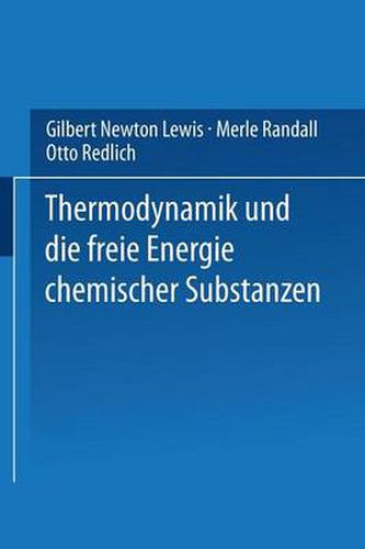 Cover image for Thermodynamik Und Die Freie Energie Chemischer Substanzen