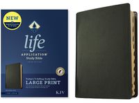 Cover image for KJV Life Application Study Bible, Third Edition, Large Print (Genuine Leather, Black, Indexed, Red Letter)