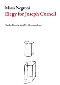 Cover image for Elegy for Joseph Cornell