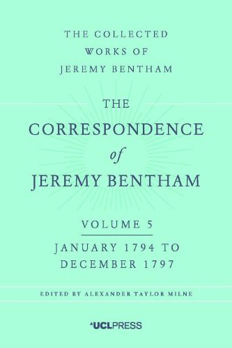 Cover image for The Correspondence of Jeremy Bentham, Volume 5: January 1794 to December 1797