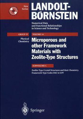 Cover image for Zeolite-Type Crystal Structures and their Chemistry., Framework Type Codes DAC to LOV