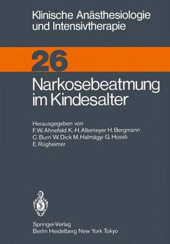 Cover image for Narkosebeatmung im Kindesalter