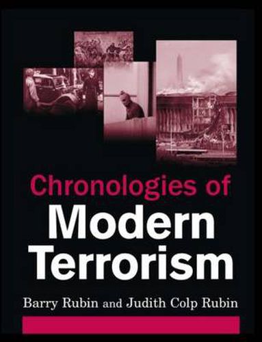 Cover image for Chronologies of Modern Terrorism