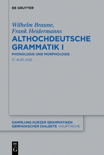 Cover image for Althochdeutsche Grammatik I