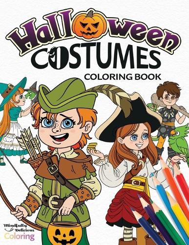 Cover image for Halloween Costumes Coloring Book: A Creative Halloween Fashion Coloring Book for Kids Ages 4-8