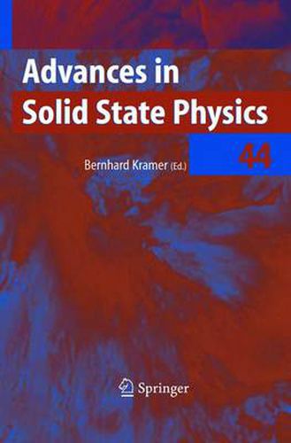 Cover image for Advances in Solid State Physics