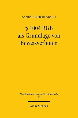 Cover image for 1004 BGB als Grundlage von Beweisverboten: Zur Verwertbarkeit persoenlichkeitsrechtsbeeintrachtigender Beweismittel im Zivilprozess
