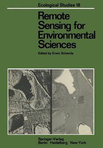 Cover image for Remote Sensing for Environmental Sciences