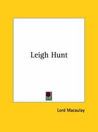 Cover image for Leigh Hunt