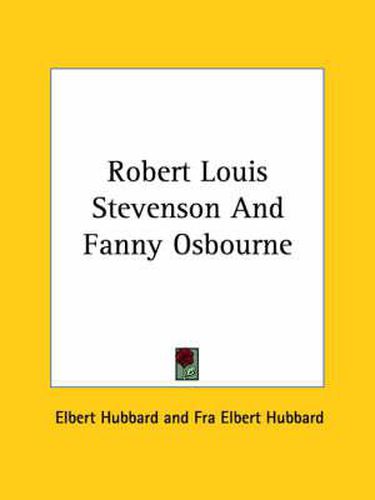 Cover image for Robert Louis Stevenson and Fanny Osbourne