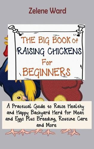 Cover image for The Big Book of Raising Chickens for Beginners: A Practical Guide to Raise Healthy and Happy Backyard Herd for Meat and Eggs Plus Breeding, Routine Care and More