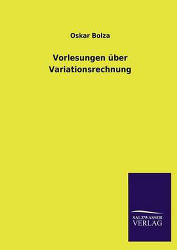 Cover image for Vorlesungen uber Variationsrechnung