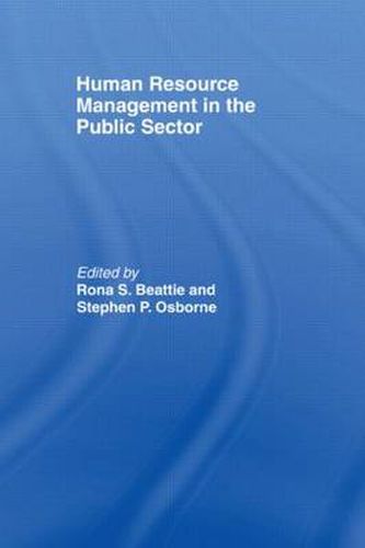 Cover image for Human Resource Management in the Public Sector