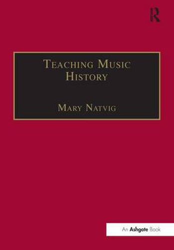 Cover image for Teaching Music History