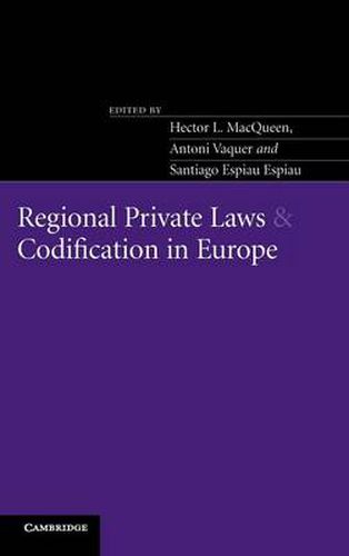 Cover image for Regional Private Laws and Codification in Europe