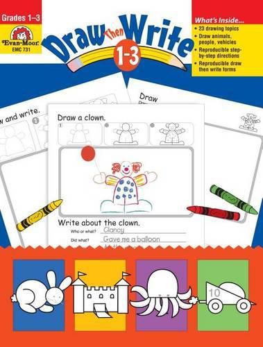 Cover image for Draw...Then Write, Grade 1 - 3 Teacher Resource