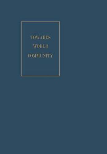 Cover image for Towards World Community