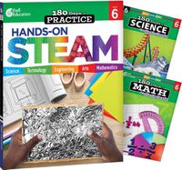 Cover image for 180 Days(tm) Steam, Science, & Math Grade 6: 3-Book Set