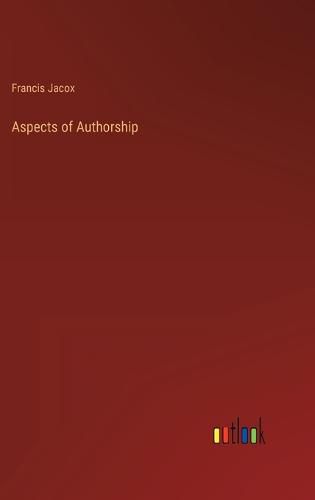 Cover image for Aspects of Authorship