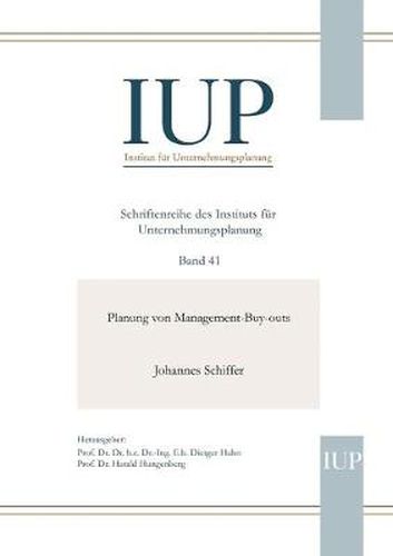 Cover image for Planung von Management-Buy-outs