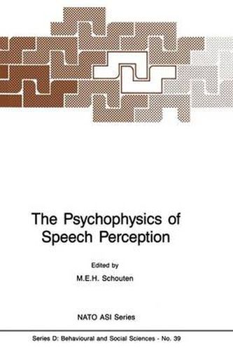 Cover image for The Psychophysics of Speech Perception
