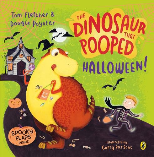 Cover image for The Dinosaur that Pooped Halloween!: A spooky lift-the-flap adventure