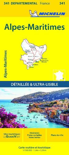 Cover image for Alpes-Maritimes - Michelin Local Map 341