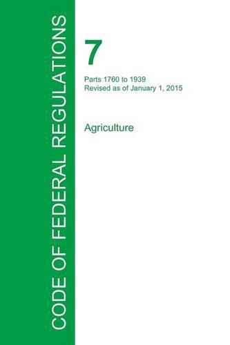 Cover image for Code of Federal Regulations Title 7, Volume 12, January 1, 2015