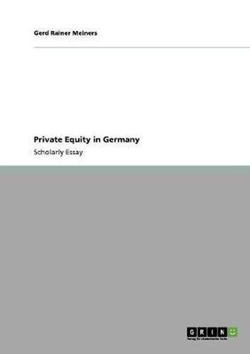 Cover image for Private Equity in Germany