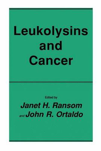 Cover image for Leukolysins and Cancer