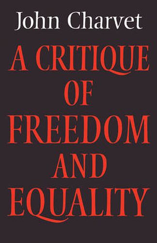 Cover image for A Critique of Freedom and Equality