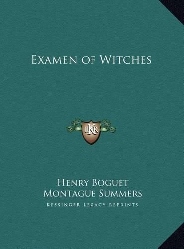 Examen of Witches