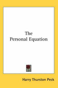 Cover image for The Personal Equation