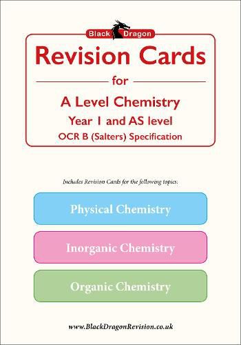 Cover image for Black Dragon Revision Cards for A-Level Chemistry