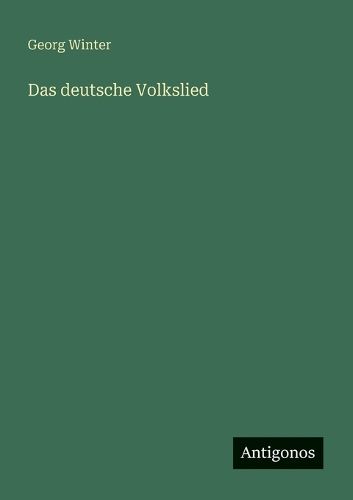 Cover image for Das deutsche Volkslied