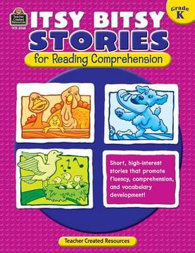 Cover image for Itsy Bitsy Stories for Reading Comprehension, Grade K