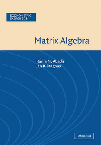 Cover image for Matrix Algebra