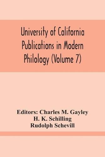 Cover image for University Of California Publications In Modern Philology (Volume 7)