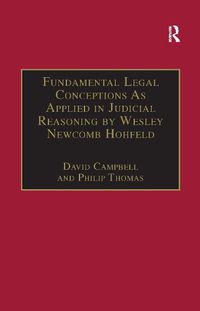 Cover image for Fundamental Legal Conceptions As Applied in Judicial Reasoning by Wesley Newcomb Hohfeld