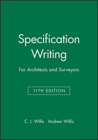 Cover image for Specification Writing for Architects and Surveyors