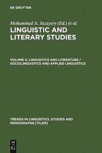 Cover image for Linguistics and Literature / Sociolinguistics and Applied Linguistics